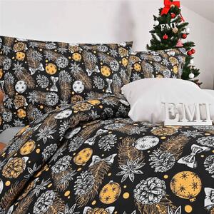 Vianočné obliečky bavlnené Teo EMI: Štandardný set jednolôžko obsahuje 1x 140x200 + 1x 70x90