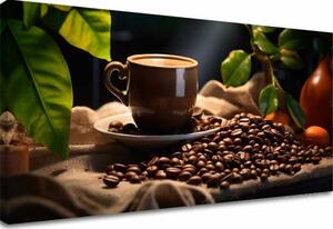 Kávové obrazy do kuchyne Majstrovské Dielo Baristu - 40x80 cm