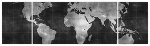 Obraz mapa sveta (Obraz 170x50cm)