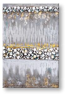 Maľovaný obraz na stenu ABSTRAKT 60x90 cm - 60×90 cm / Premium 4 cm