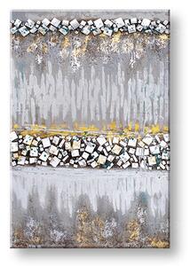 Maľovaný obraz na stenu ABSTRAKT 60x90 cm - 60×90 cm / Premium 4 cm