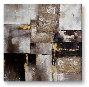 Maľovaný obraz na stenu ABSTRAKT 70x70 cm - 70×70 cm / Klasický 2 cm