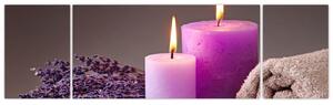 Obraz - Relax, sviečky (Obraz 170x50cm)