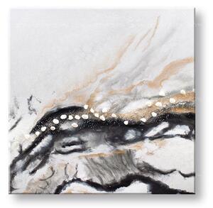 Maľovaný obraz na stenu ABSTRAKT 70x70 cm - 70×70 cm / Klasický 2 cm