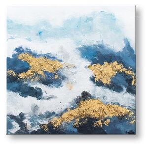 Maľovaný obraz na stenu ABSTRAKT 70x70 cm - 70×70 cm / Premium 4 cm