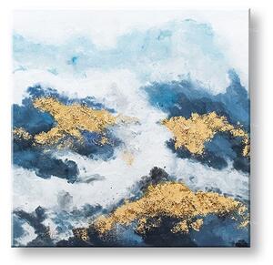 Maľovaný obraz na stenu ABSTRAKT 70x70 cm - 70×70 cm / Premium 4 cm