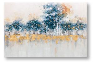 Maľovaný obraz na stenu ABSTRAKT 90x60 cm - 90×60 cm / Klasický 2 cm