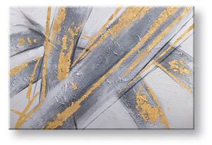 Maľovaný obraz na stenu ABSTRAKT 90x60 cm - 90×60 cm / Klasický 2 cm