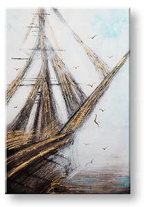 Maľovaný obraz na stenu ABSTRAKT 60x90 cm - Klasický 2 cm