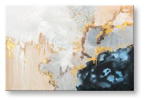 Maľovaný obraz na stenu ABSTRAKT 90x60 cm - 90×60 cm / Premium 4 cm