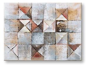 Maľovaný obraz na stenu ABSTRAKT 80x60 cm - 80×60 cm / Klasický 2 cm