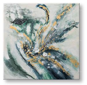 Maľovaný obraz na stenu ABSTRAKT 100x100 cm - 100×100 cm / Klasický 2 cm