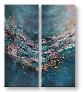 Maľovaný obraz na stenu ABSTRAKT 100x120 cm - Klasický 2 cm