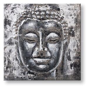 Maľovaný obraz na stenu BUDHA 60x60 cm - 60×60 cm / Klasický 2 cm