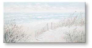 Maľovaný obraz na stenu KRAJINA 140x70 cm - 140×70 cm / Klasický 2 cm