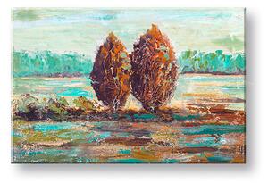 Maľovaný obraz na stenu KRAJINA 90x60 cm - 90×60 cm / Premium 4 cm