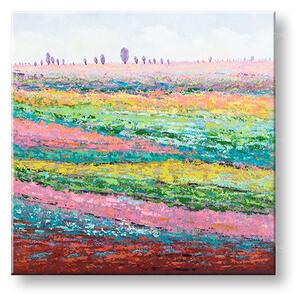 Maľovaný obraz na stenu KRAJINA 70x70 cm - 70×70 cm / Premium 4 cm