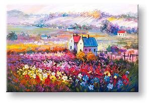 Maľovaný obraz na stenu KRAJINA 90x60 cm - Klasický 2 cm