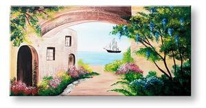Maľovaný obraz na stenu KRAJINA - 100×50 cm / Klasický 2 cm