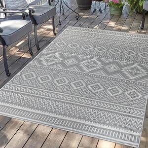 Dekorstudio Šnurkový koberec PALM 3522 - antracitový Rozmer koberca: 120x170cm