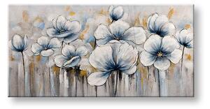 Maľovaný obraz na stenu KVETY 100x50 cm - 100×50 cm / Klasický 2 cm