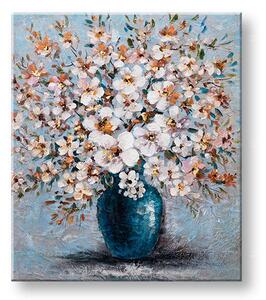 Maľovaný obraz na stenu KVETY 60x70 cm - 60×70 cm / Klasický 2 cm