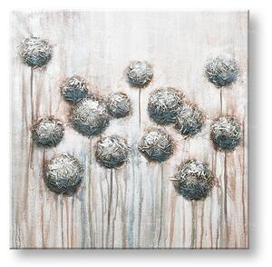 Maľovaný obraz na stenu KVETY 70x70 cm - 70×70 cm / Klasický 2 cm