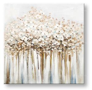 Maľovaný obraz na stenu KVETY 70x70 cm - 70×70 cm / Klasický 2 cm