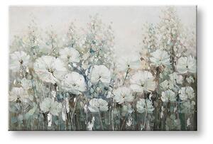 Maľovaný obraz na stenu KVETY 120x80 cm - 120×80 cm / Klasický 2 cm