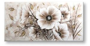 Maľovaný obraz na stenu KVETY - 120×60 cm / Klasický 2 cm