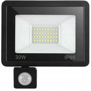 Verk 12348 Halogénové LED bodové svietidlo s senzorom súmraku a pohybu 30 W, 6000 K, IP66