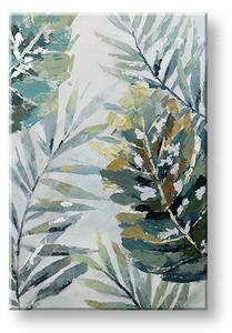 Maľovaný obraz na stenu LISTY 60x90 cm - 60×90 cm / Premium 4 cm