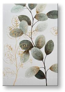 Maľovaný obraz na stenu LISTY 60x90 cm - 60×90 cm / Premium 4 cm