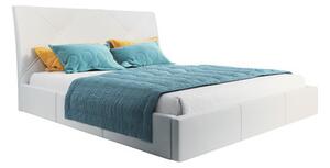 Čalúnená posteľ KARO rozmer 80x200 cm Biela eko-koža