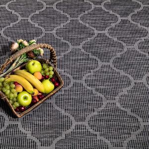 Dekorstudio Šnurkový koberec PALM 3069 - grafitový Rozmer koberca: 200x200cm
