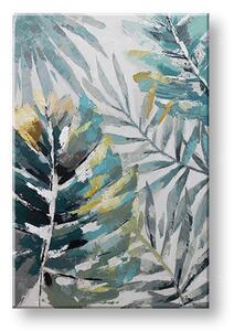 Maľovaný obraz na stenu LISTY 60x90 cm - 60×90 cm / Klasický 2 cm