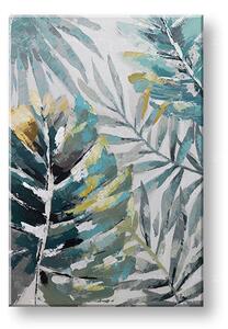 Maľovaný obraz na stenu LISTY 60x90 cm - 60×90 cm / Klasický 2 cm