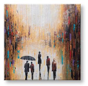 Maľovaný obraz na stenu ĽUDIA 70x70 cm - 70×70 cm / Klasický 2 cm