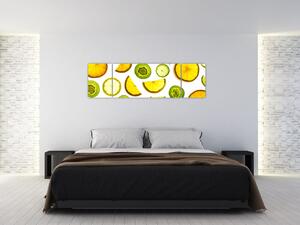 Obraz - pomaranče a kiwi (Obraz 170x50cm)