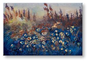 Maľovaný obraz na stenu LÚKA 90x60 cm - 90×60 cm / Premium 4 cm