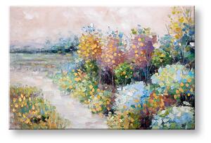 Maľovaný obraz na stenu LÚKA 90x60 cm - 90×60 cm / Premium 4 cm