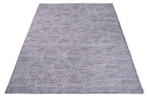 Dekorstudio Šnurkový koberec PALM 3073 - ružovomodrý Rozmer koberca: 80x150cm