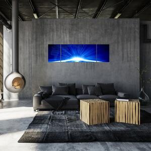 Modrý svitanie - obraz (Obraz 170x50cm)