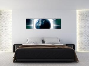 Moderný obraz zemegule (Obraz 170x50cm)
