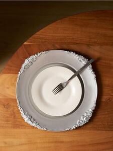 Sinsay - Sada dekoratívnych tácov s ornamentom 2 pack - strieborná