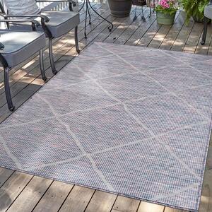Dekorstudio Šnurkový koberec PALM 3075 - ružovomodrý Rozmer koberca: 140x200cm