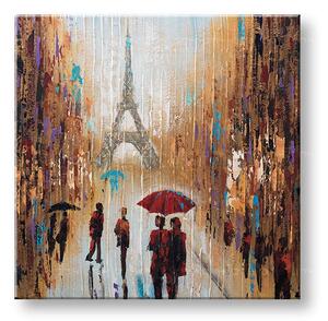 Maľovaný obraz na stenu PARÍŽ 70x70 cm - 70×70 cm / Klasický 2 cm