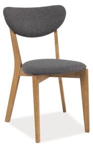 Sivá drevená stolička ANDRE