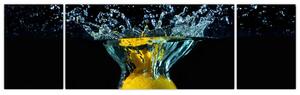 Obraz citrónu vo vode (Obraz 170x50cm)