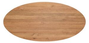 Oválny stôl Surfer z masívneho dubového dreva - 2100x1000x40 mm - lak